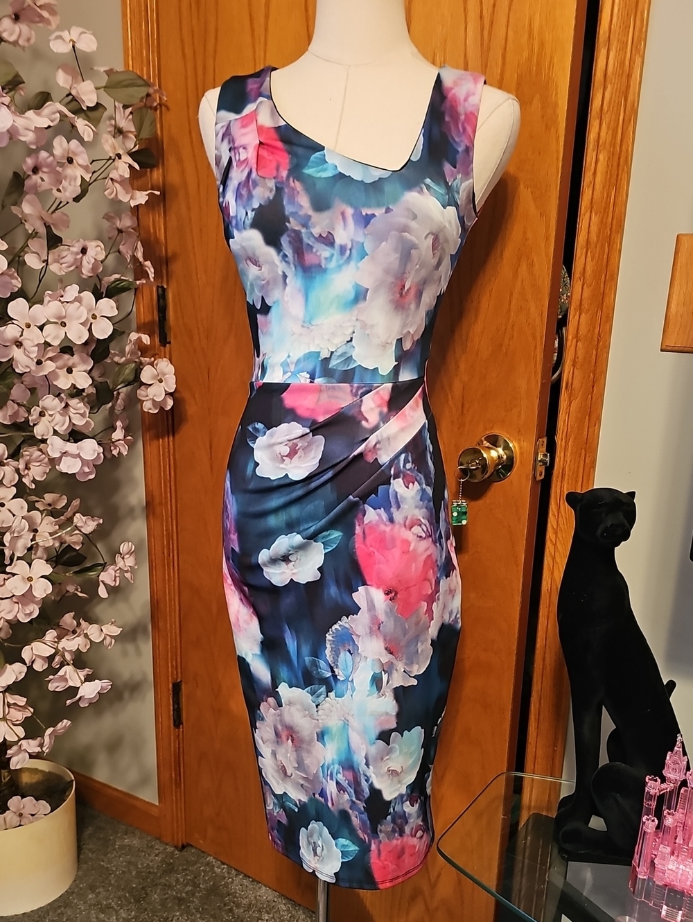 Anthro X With Love Jessica Floral Pencil Dress